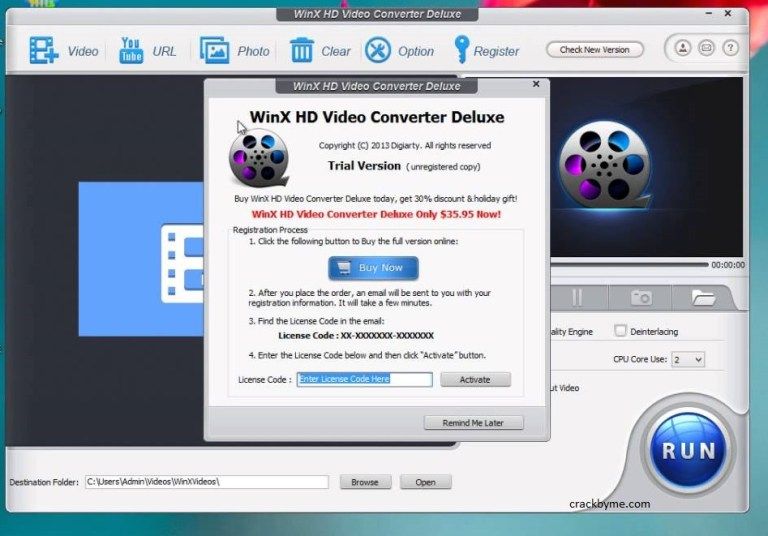 Winx hd video converter deluxe license